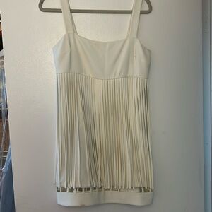 White fringe dress